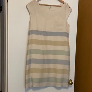 100% silk Anthropologie shift dress with slip